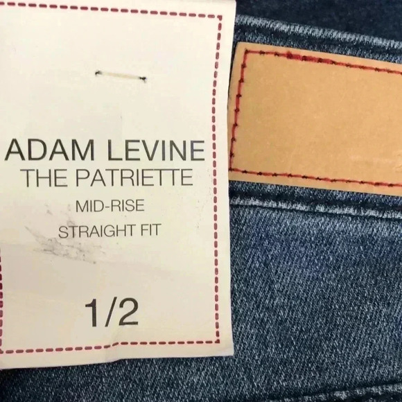 🆕Adam Levine Mid-Rise Straight Fit Patch Jeans 1/2🆕 - Picture 5 of 8